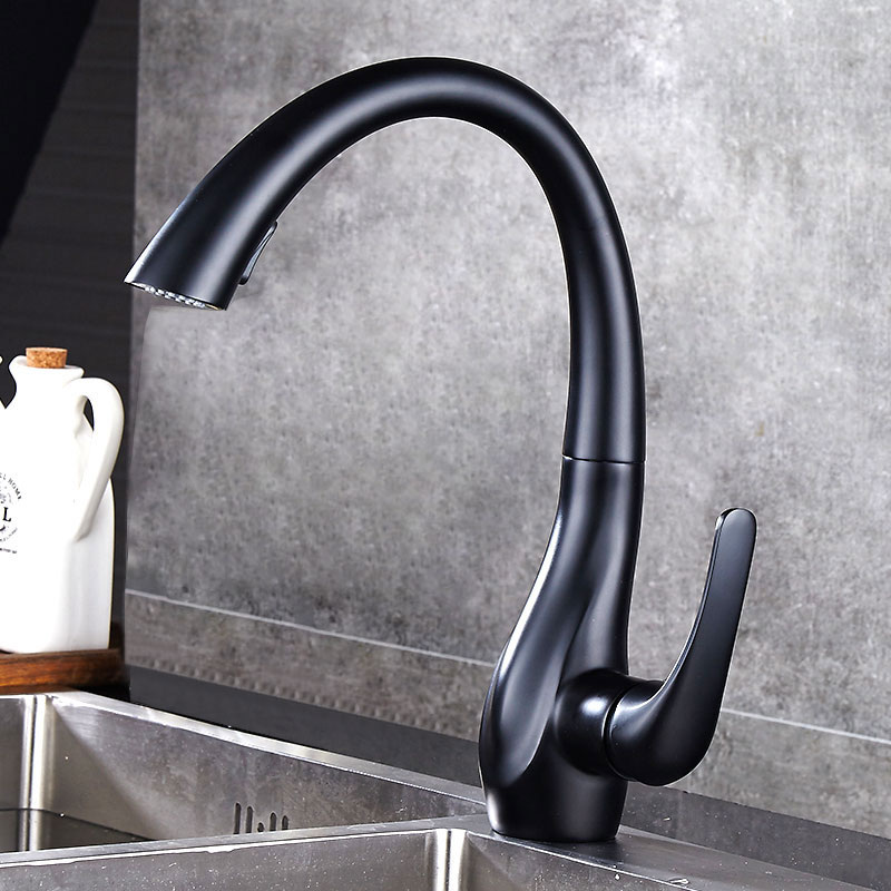 Commercial Kitchen Mixer Tap - BAKALA Single Handle Pull out Kitchen