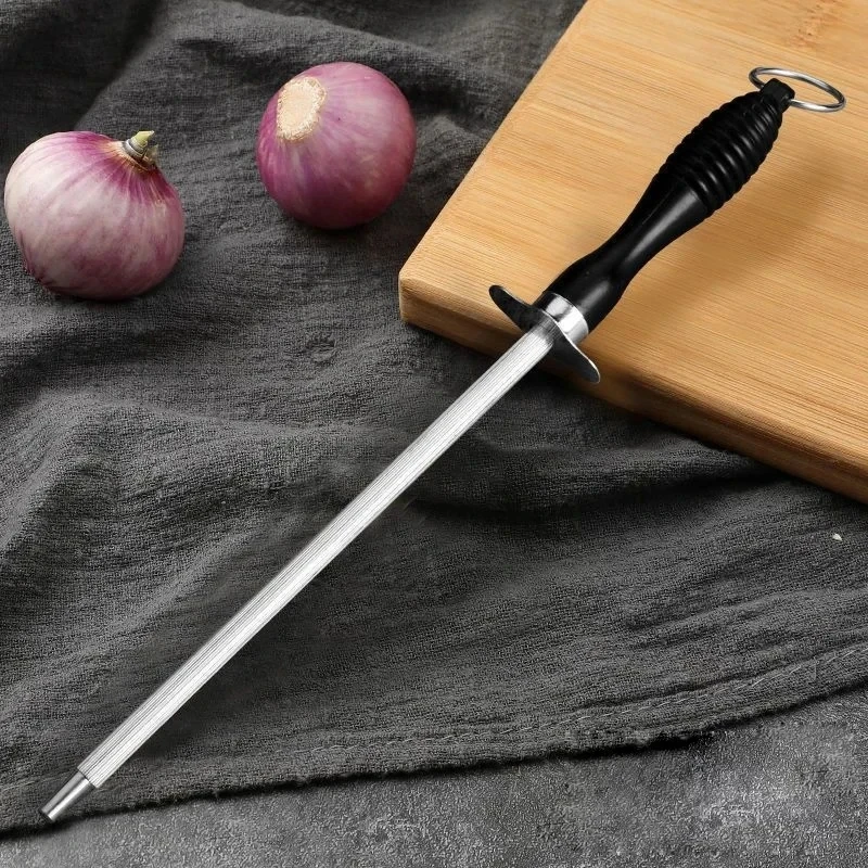 Commercial Kitchen Knives - Knife Sharpener Rod Professional Carbon Steel