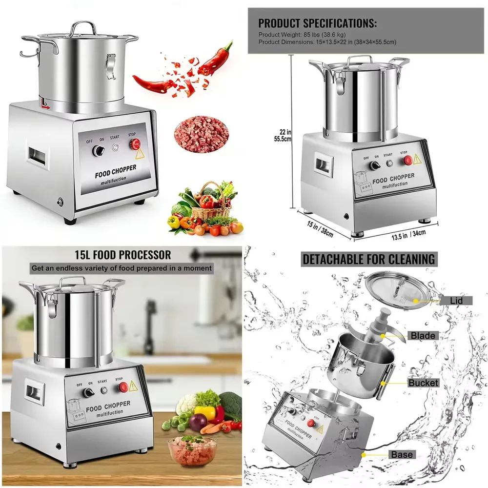 Commercial Kitchen Grinder - 2026 Stainless Steel Electric Commercial Food