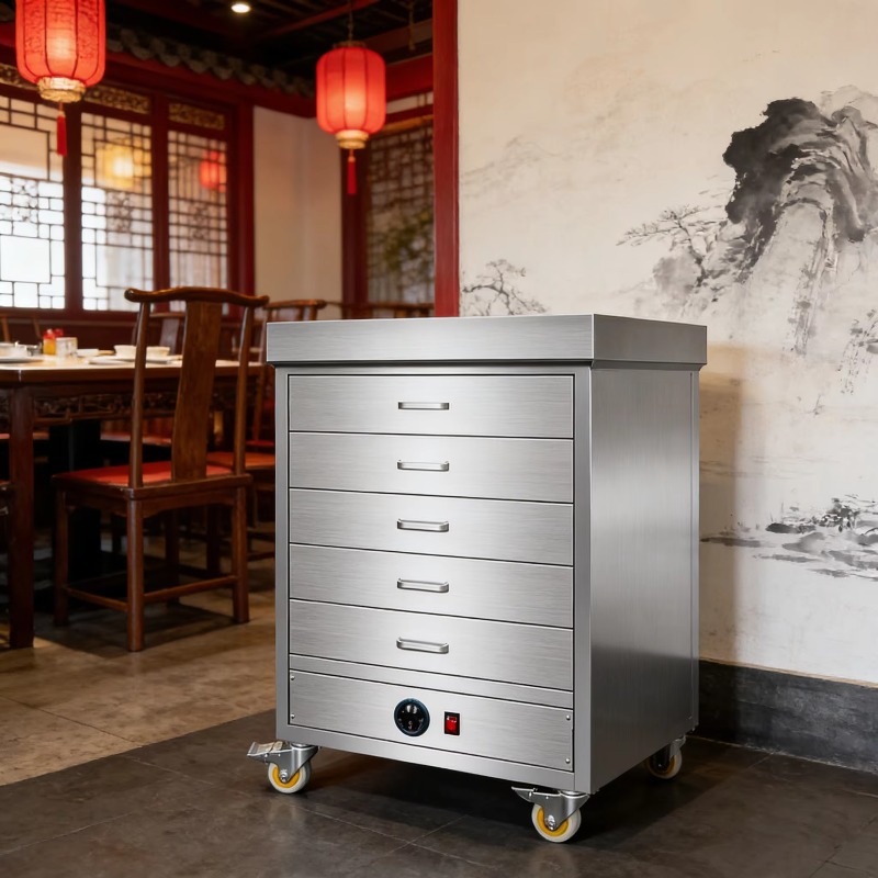 Commercial Kitchen Cabinet - Commercial Electric Stainless Steel Double-door Insulated