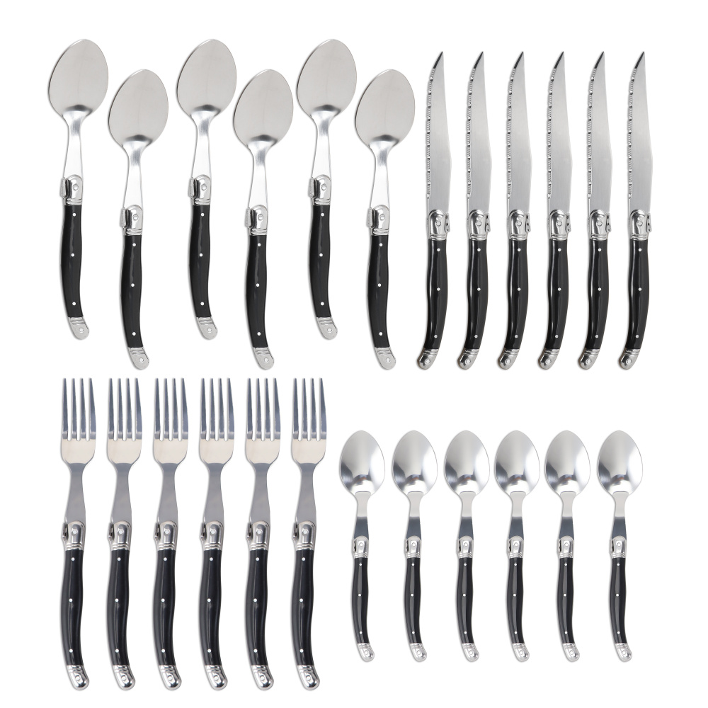 Jaswehome 24Pcs Laguiole Cutle - Commercial Kitchen Knives recension och pris