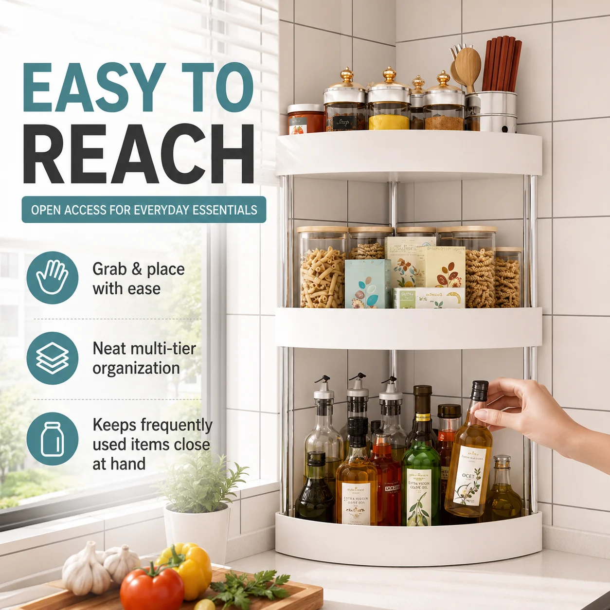 2/3Tiers Kitchen Desktop Corne - Commercial Kitchen Shelving recension och pris