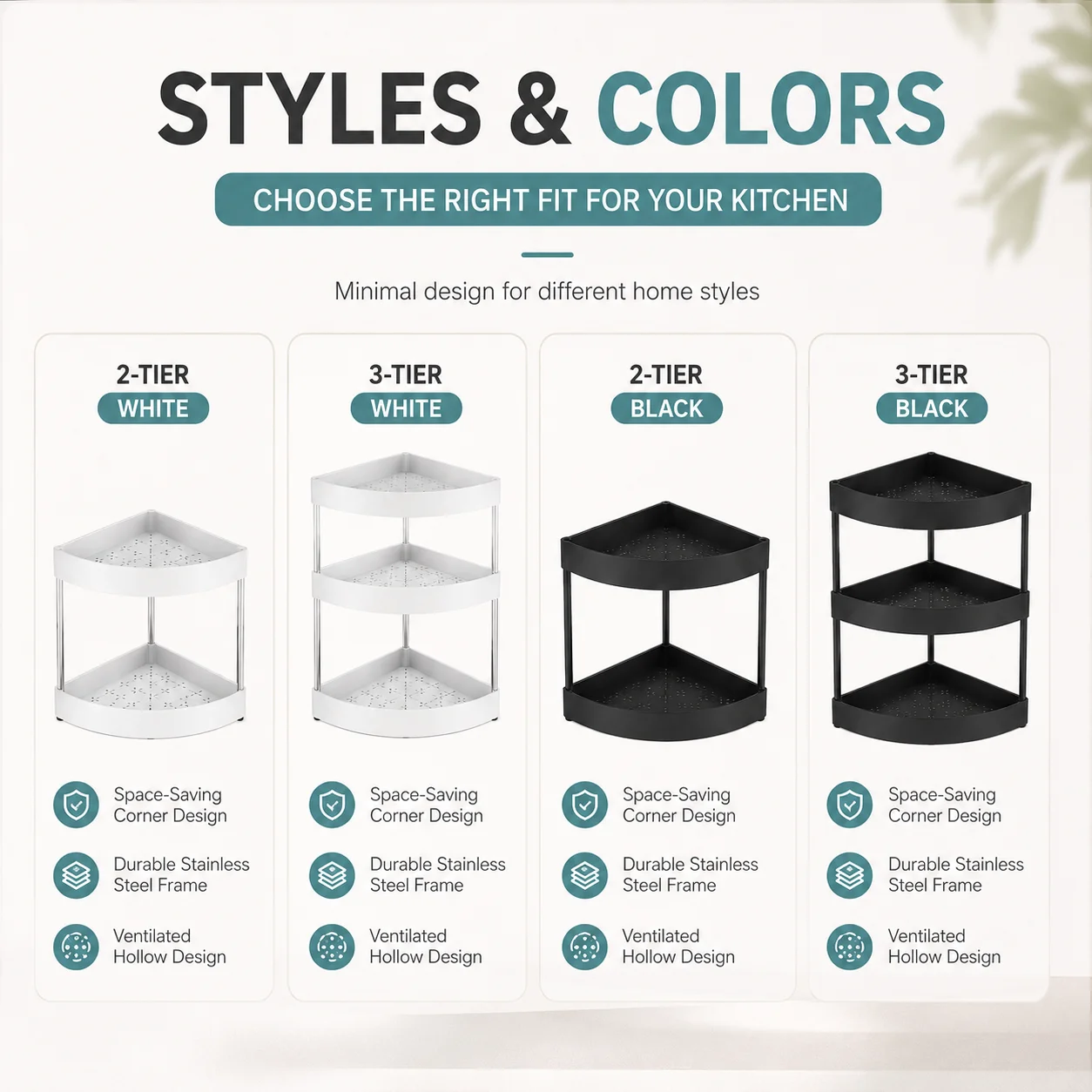 2/3Tiers Kitchen Desktop Corne - Commercial Kitchen Shelving recension och pris