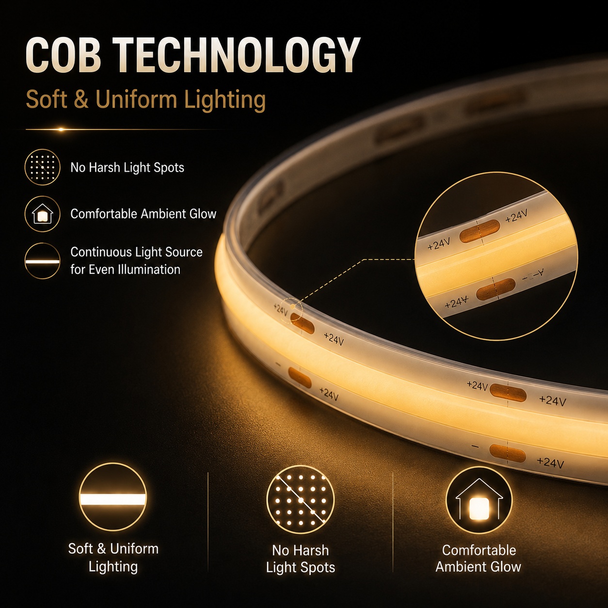 COB LED Light Strip Gesture Se - Commercial Kitchen Cabinet recension och pris