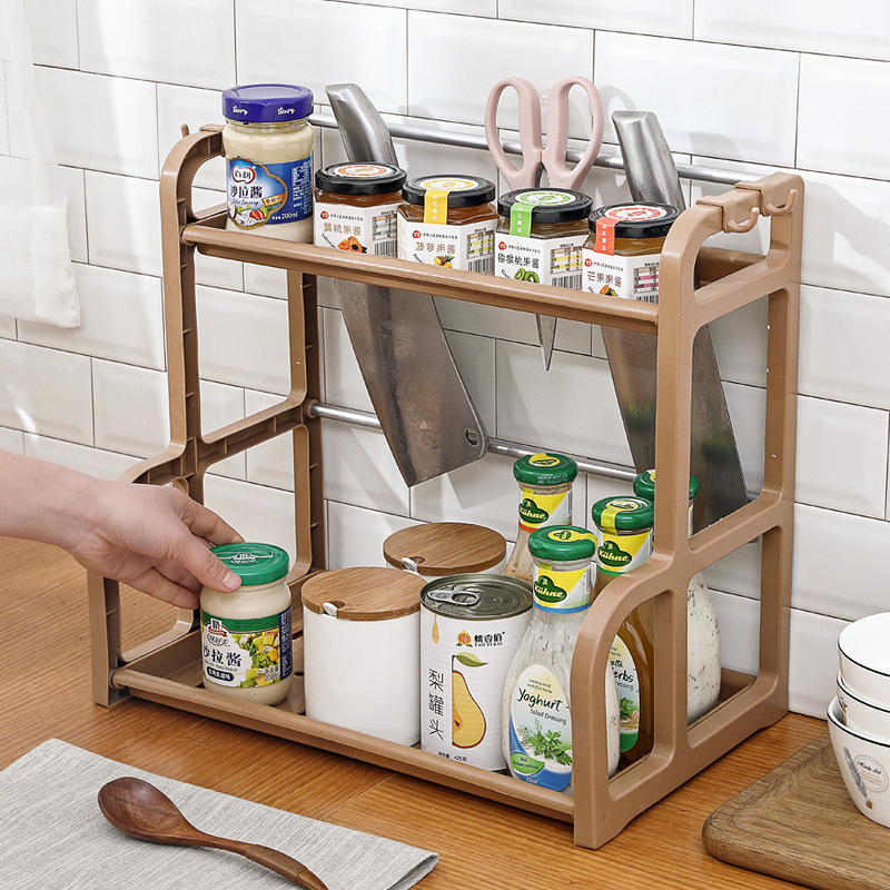 2 Layers Table Plastic Chopsti - Commercial Kitchen Wall Shelves recension och pris