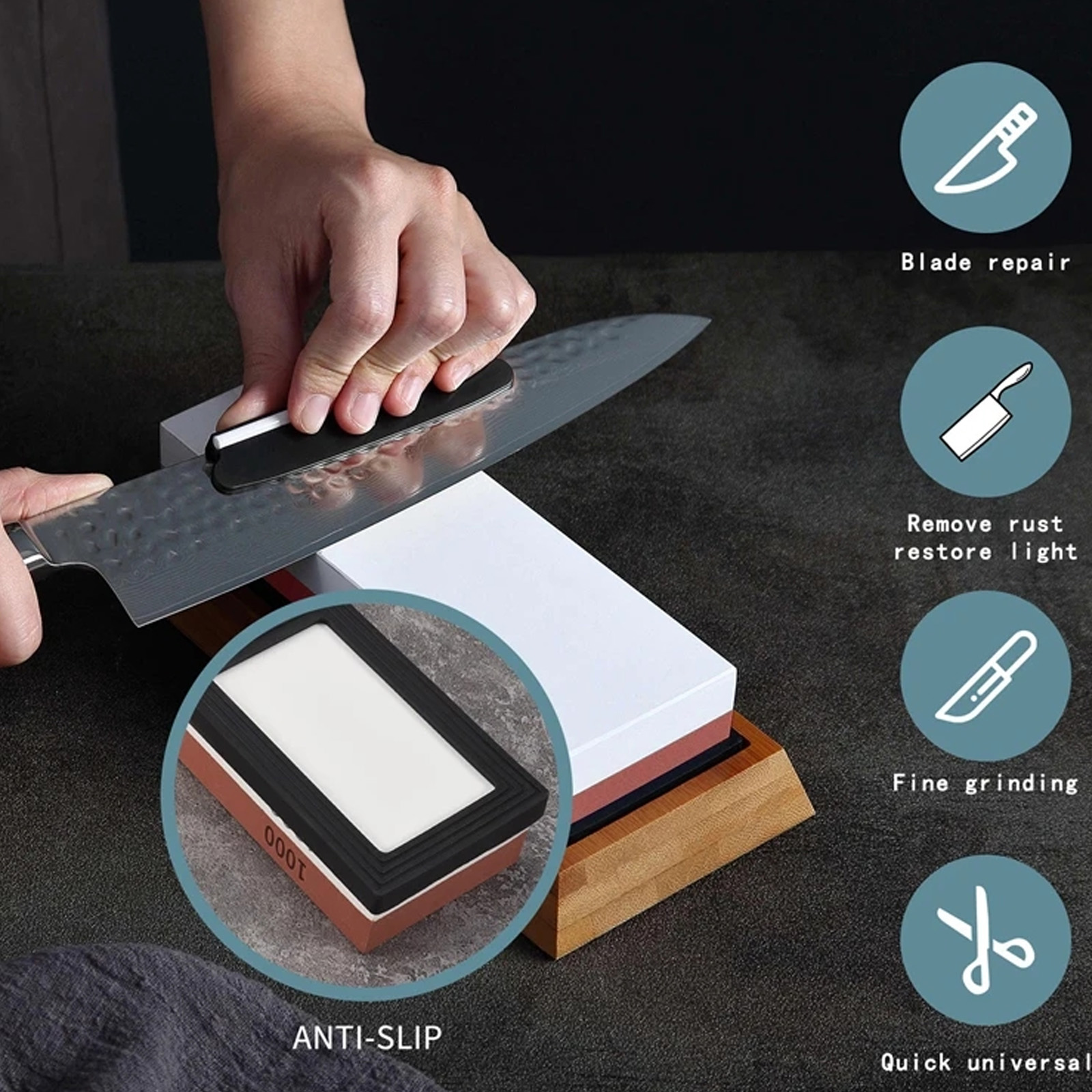 Whetstone Sharpening Stones Pr - Commercial Kitchen Knives recension och pris