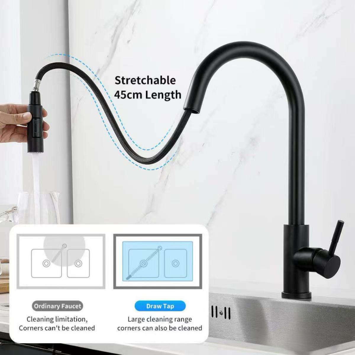 Kitchen Faucet Single Hole Pul - Commercial Kitchen Mixer Tap recension och pris