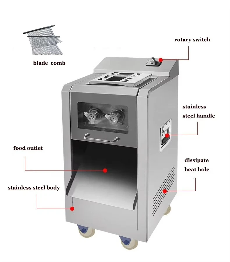 Commercial Stainless Steel Mea - Meat Slicer Machine recension och pris