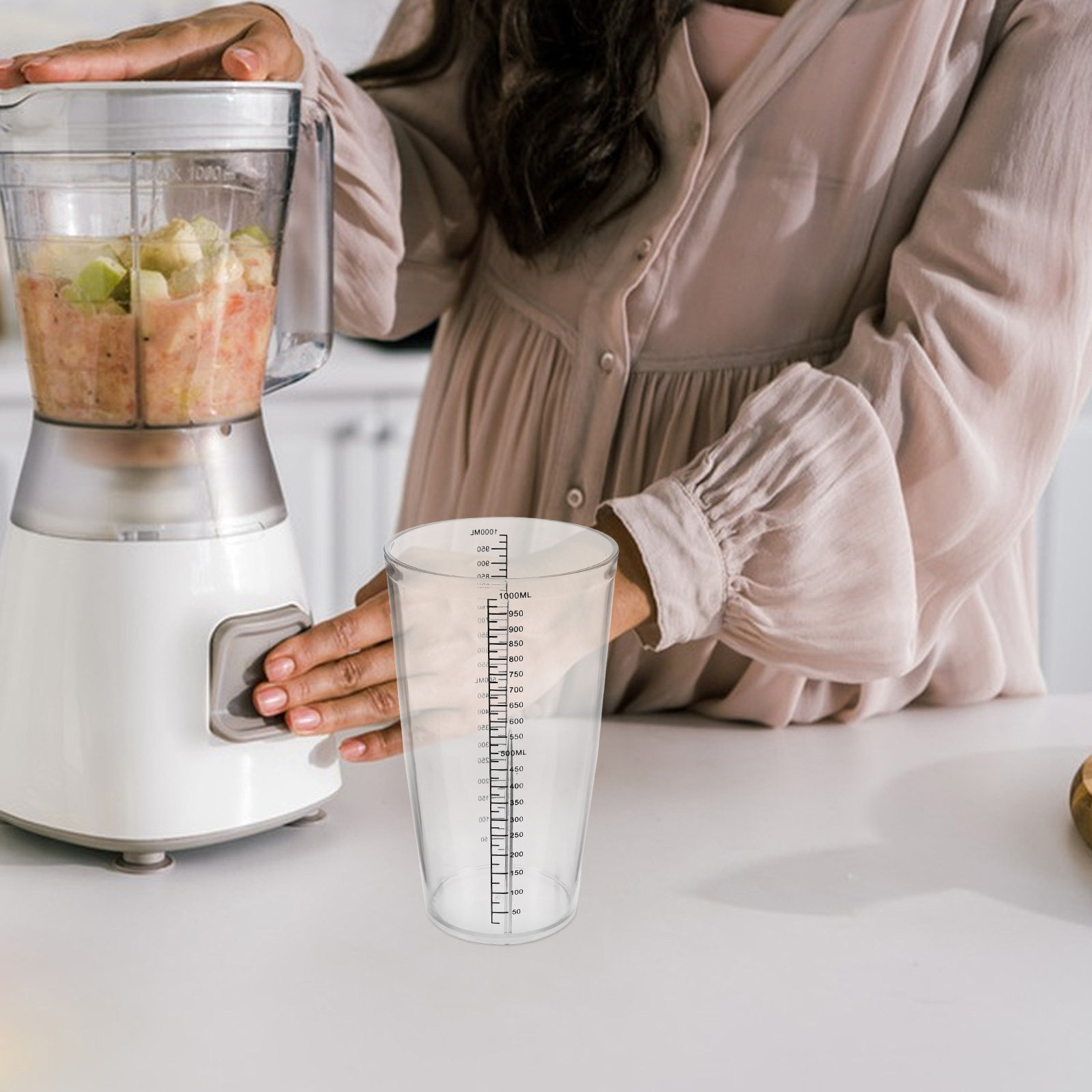 Plastic Graduated Mixing Cup 1 - Bar Blender Mixing recension och pris