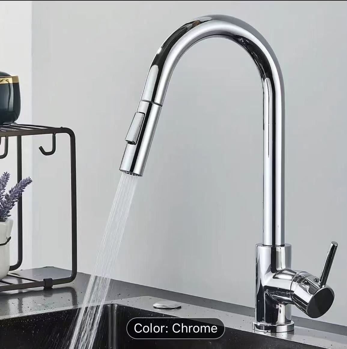 Black Silver Kitchen Faucet, D - Commercial Kitchen Mixer Tap recension och pris