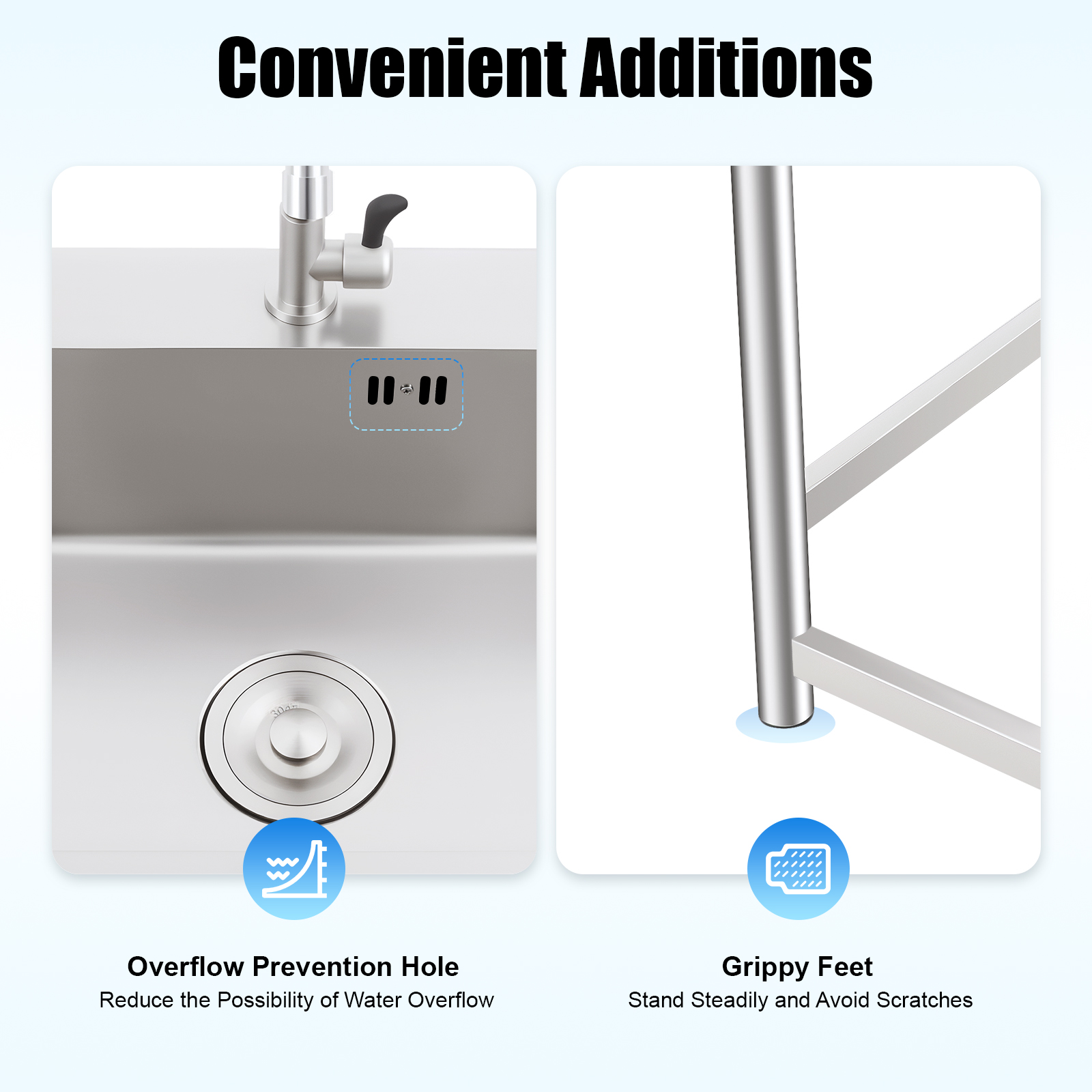Utility Sink Stainless Steel S - Commercial Kitchen Taps recension och pris