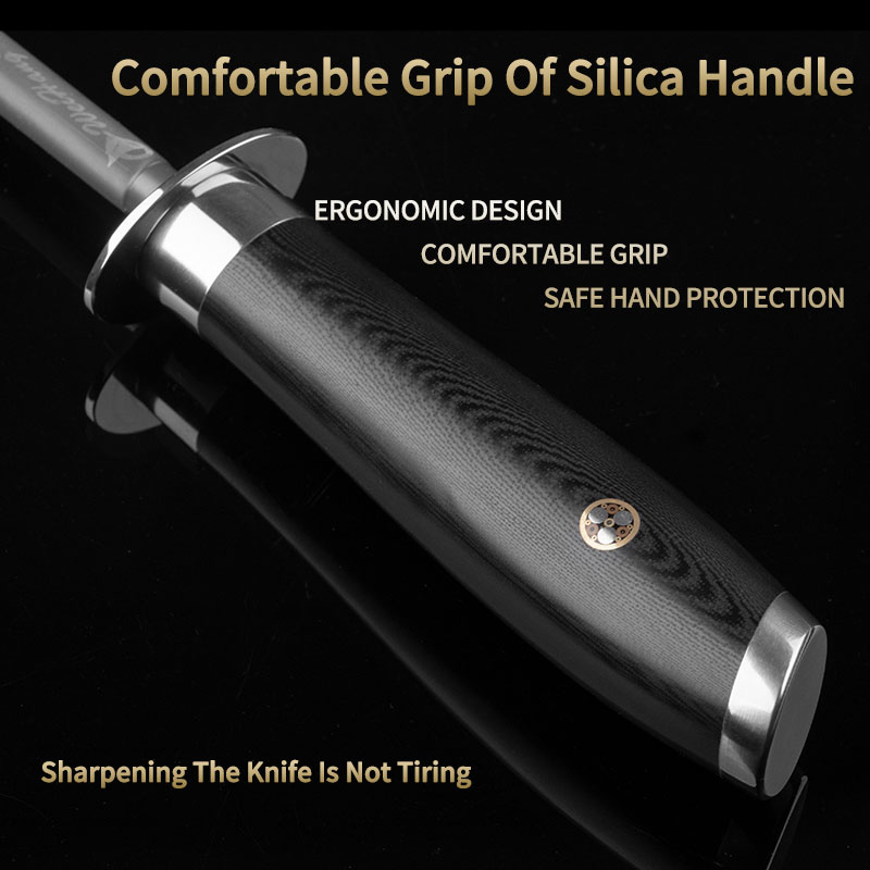 Titanium Sharpening Rod with D - Commercial Kitchen Knife Sharpener recension och pris