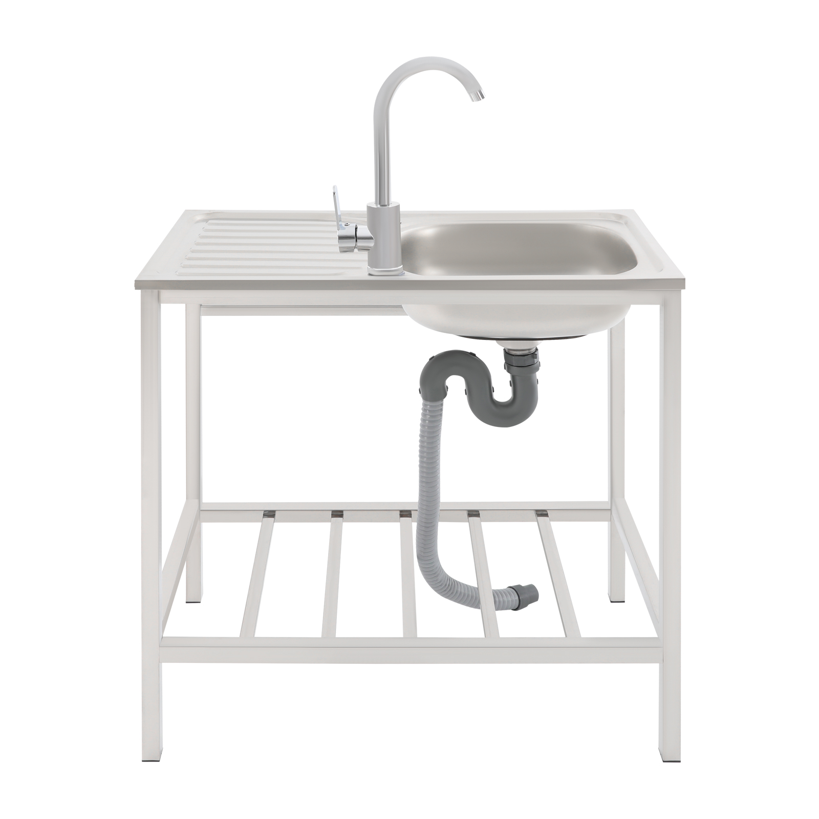 75*40*75cm Commercial Sink wit - Commercial Kitchen Taps recension och pris