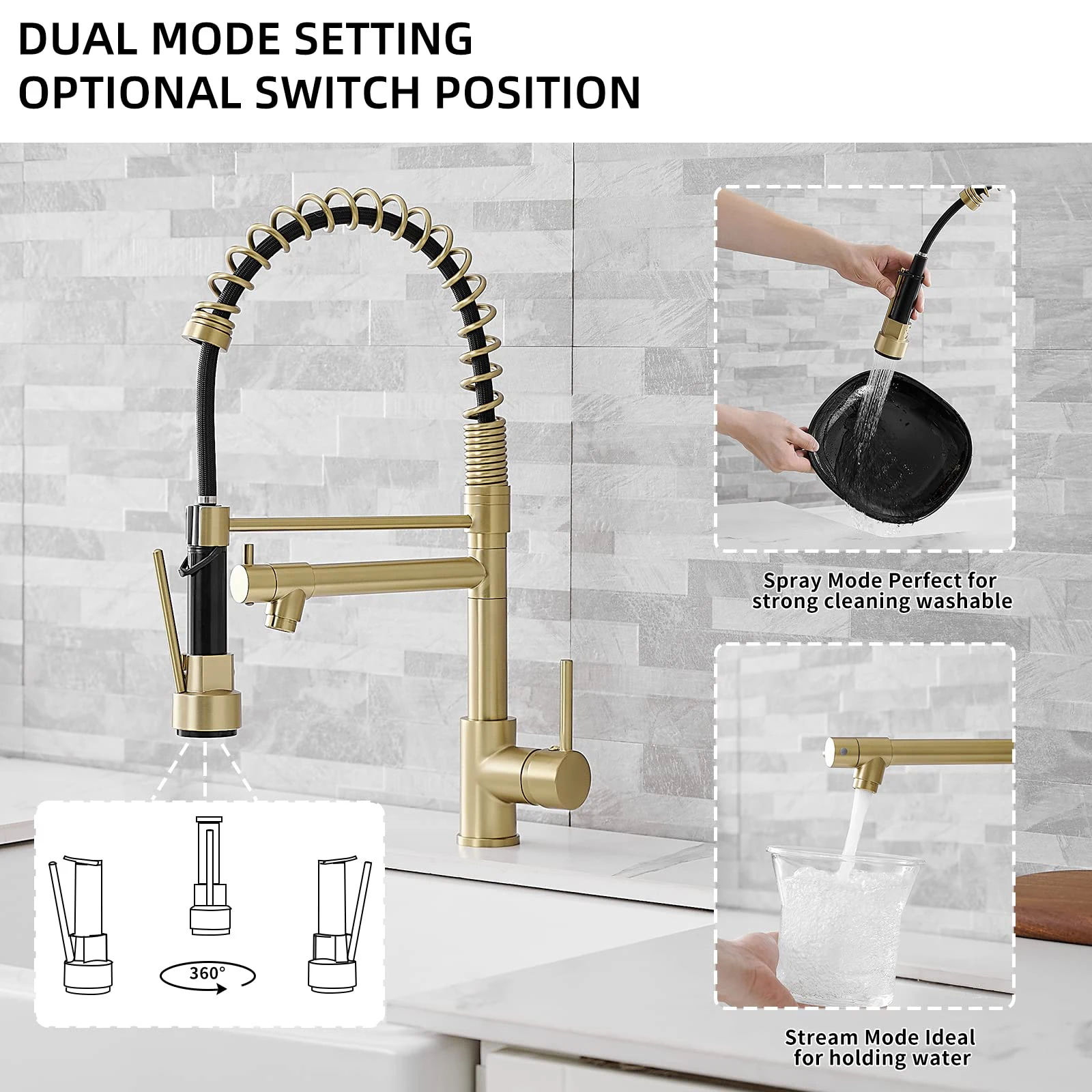 Flexible Kitchen Faucet with P - Commercial Kitchen Taps recension och pris