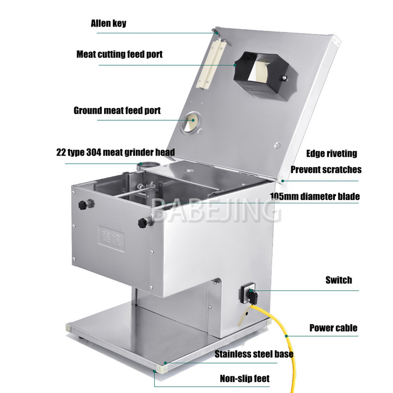 Fully Automatic Electric Meat  - Commercial Kitchen Grinder recension och pris