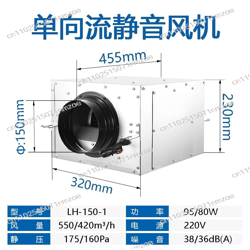 One-way Exhaust Fan Household  - Commercial Kitchen Ventilation System recension och pris