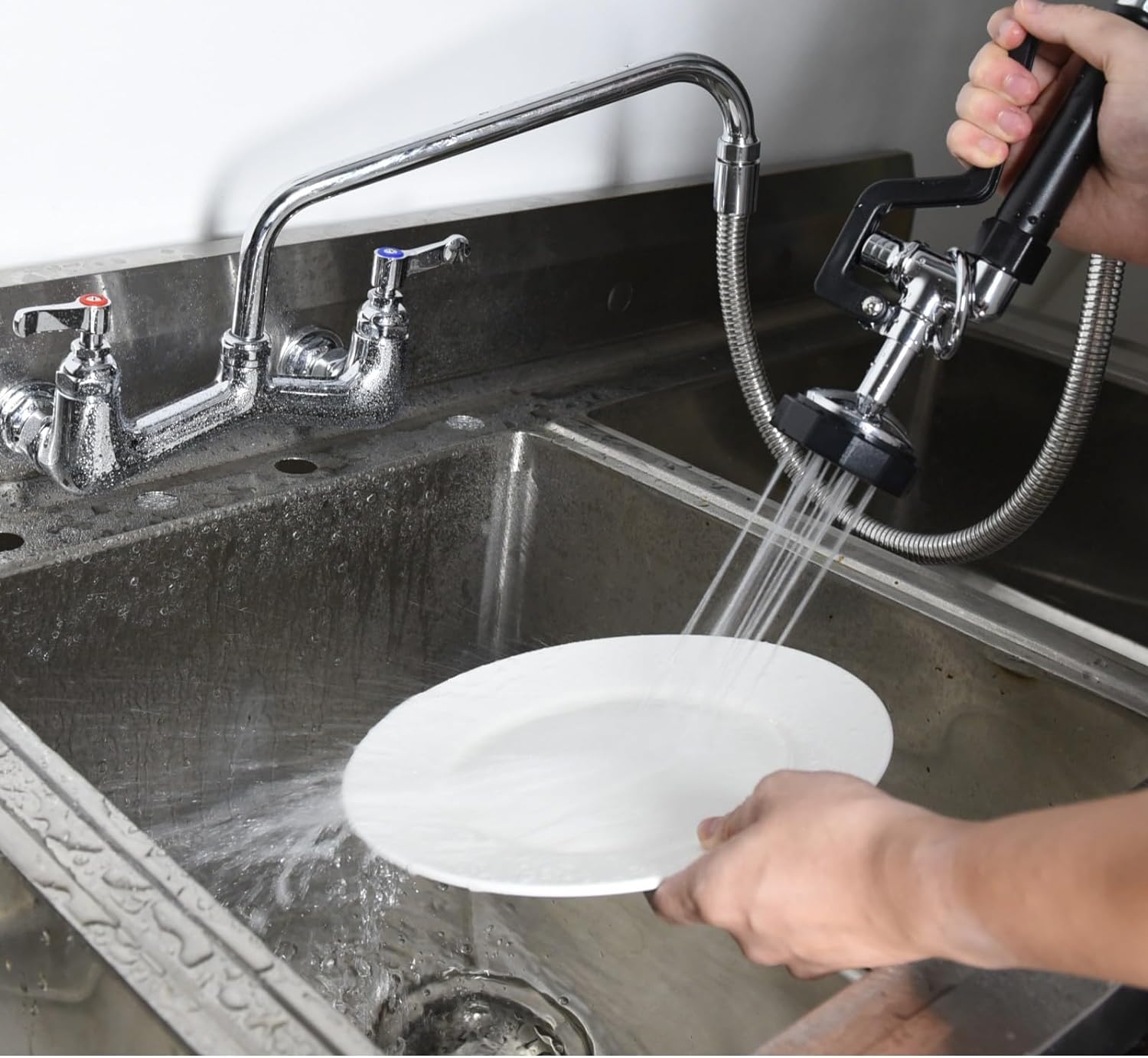 45” Stainless-Steel Hose with  - Commercial Kitchen Taps recension och pris