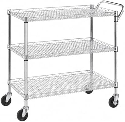 Heavy Duty 3 Tier Rolling Util - Commercial Kitchen On Wheels recension och pris