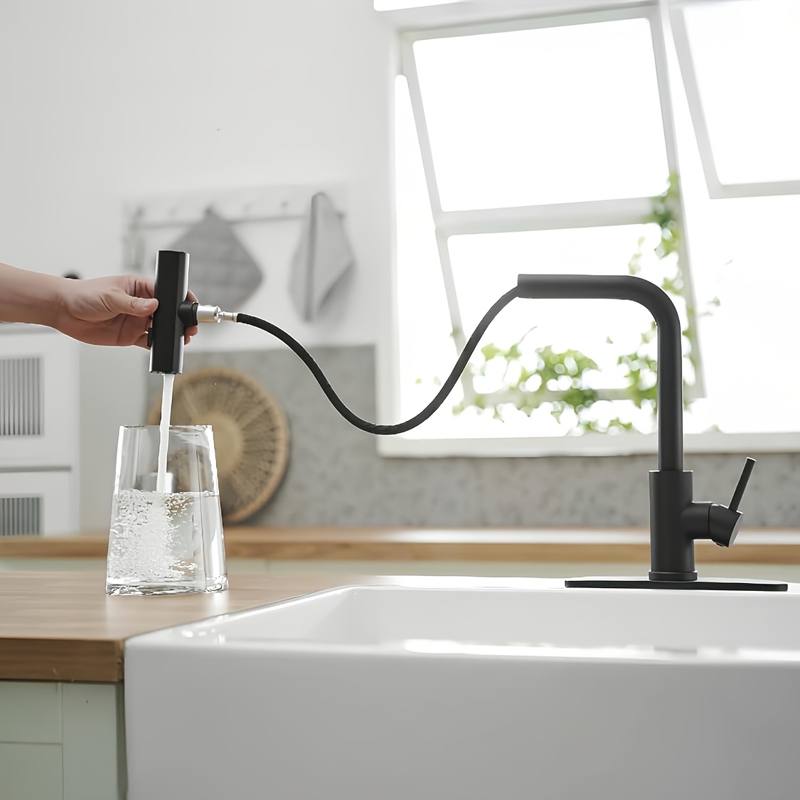 1 PC Black Kitchen Faucet With - Commercial Kitchen Taps recension och pris