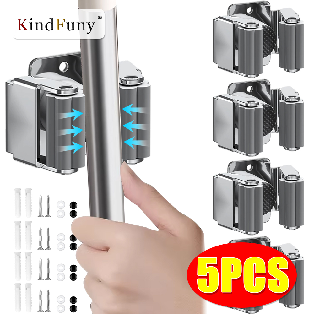 Stainless Steel Mop Clip Holde - Commercial Kitchen Wall Shelves recension och pris