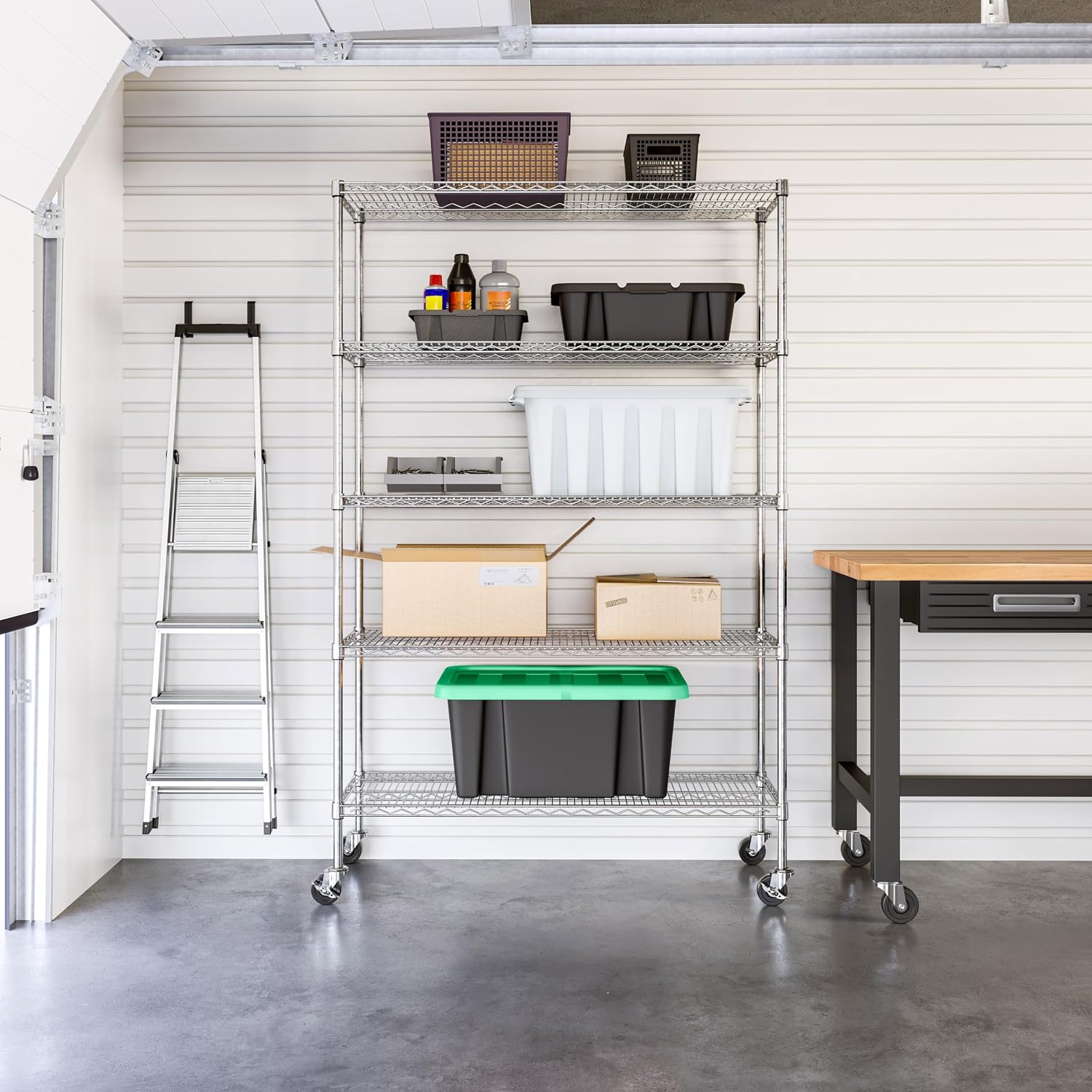 Commercial Grade Five Tier Ste - Commercial Kitchen Shelving recension och pris