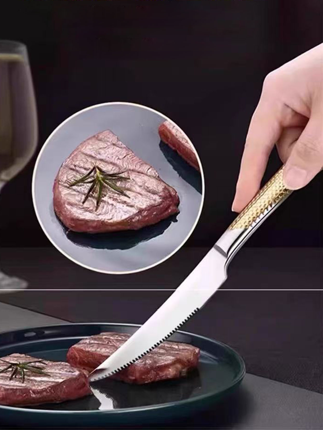 Steak Knife and Fork Cutlery W - Commercial Kitchen Knives recension och pris