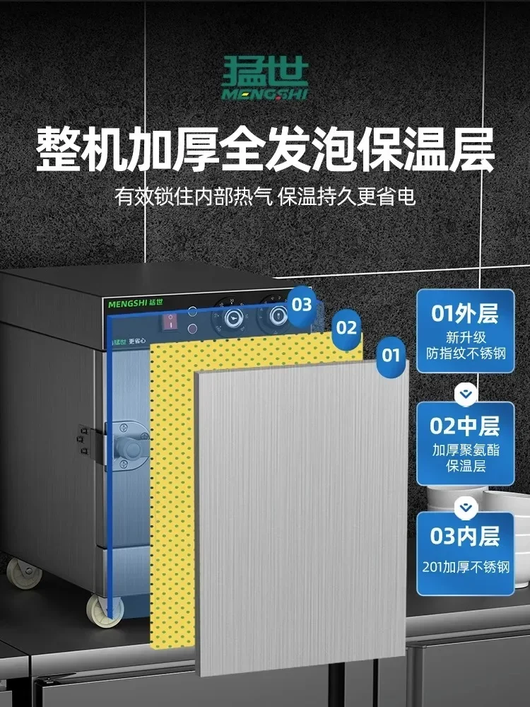220V Stainless Steel Electric  - Commercial Kitchen Cabinet recension och pris