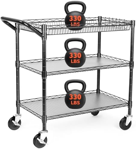 Heavy Duty Utility Cart, 990Lb - Commercial Kitchen On Wheels recension och pris
