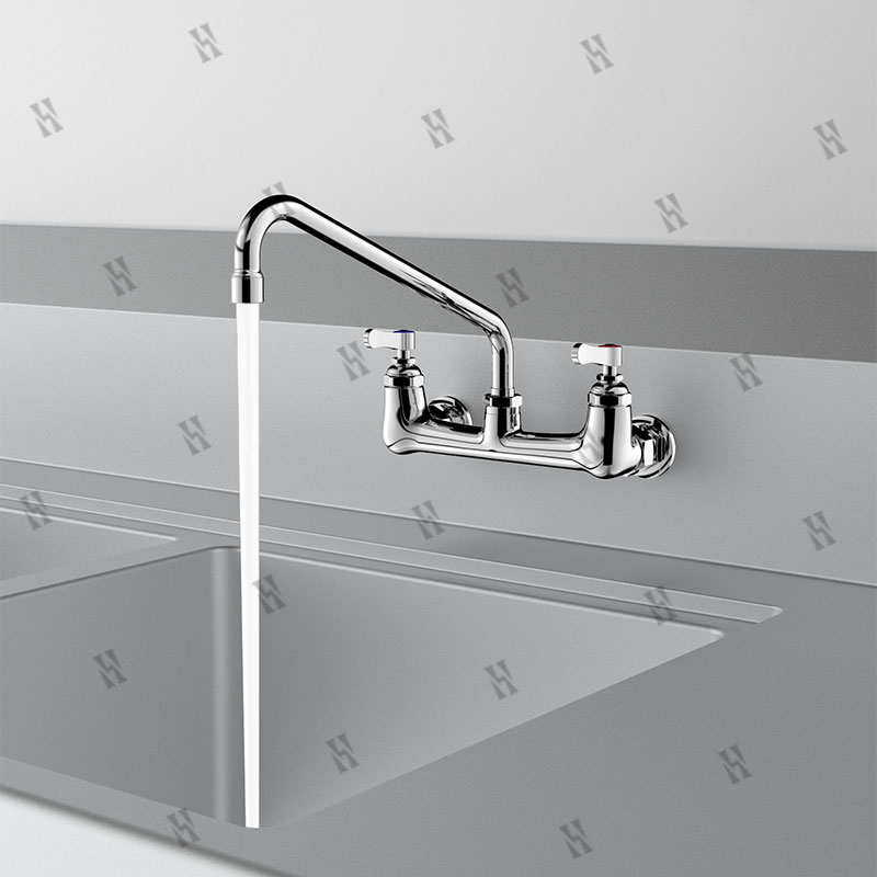 Double Hole Wall Mounted Mixin - Commercial Kitchen Taps recension och pris