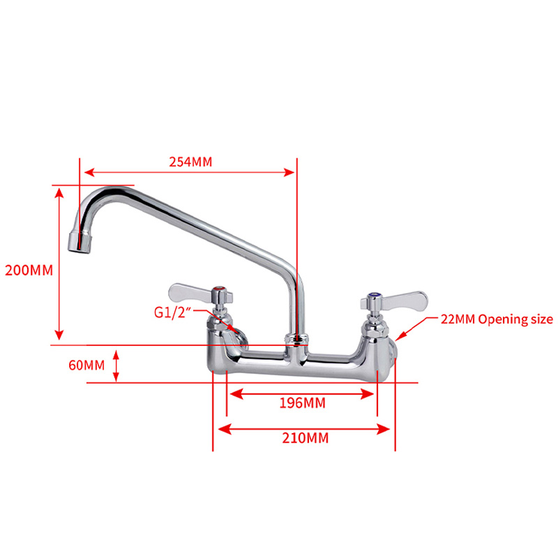 Commercial Kitchen Dual Hand 3 - Commercial Kitchen Mixer Tap recension och pris