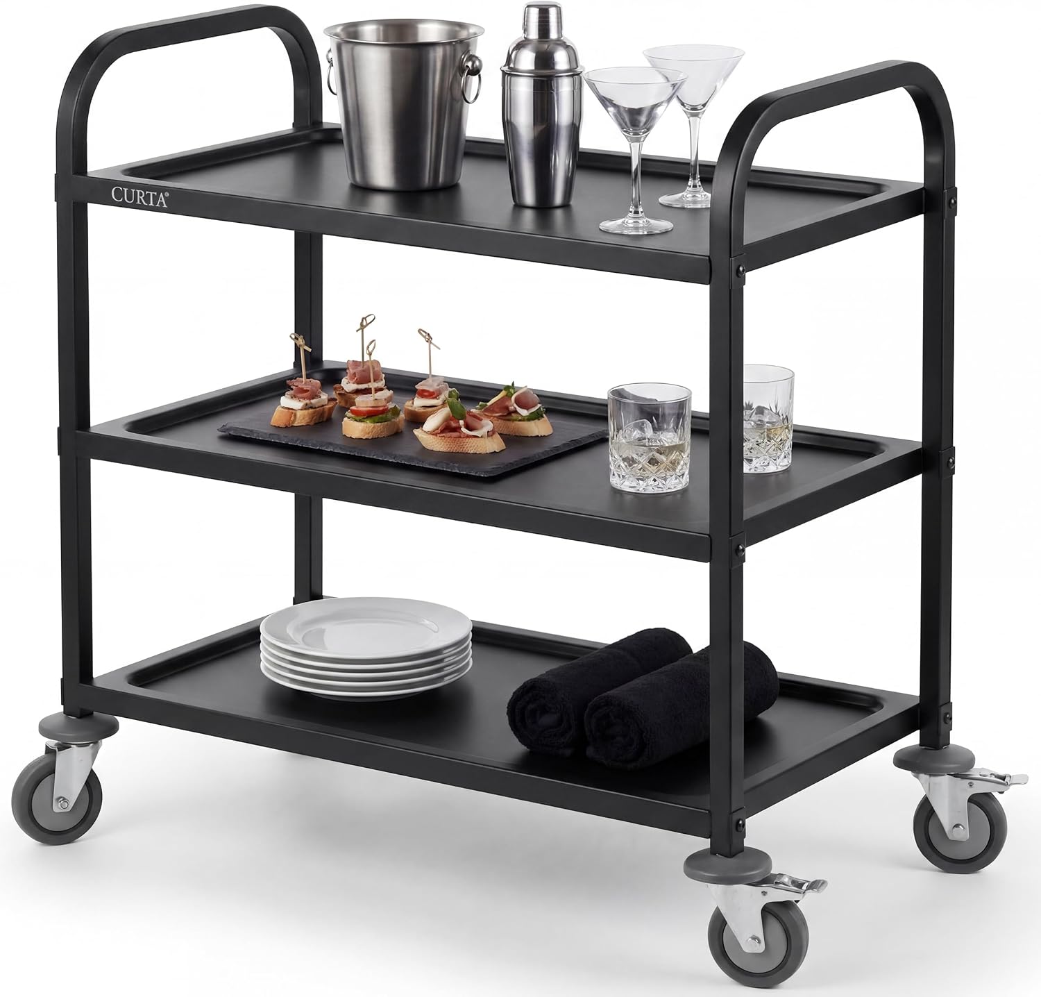 Black Stainless Steel Serving  - Commercial Kitchen On Wheels recension och pris
