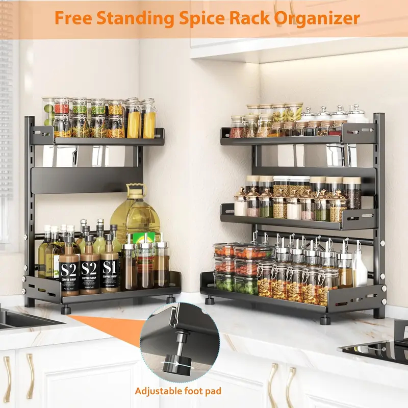 3 Tier Spice Storage Rack for  - Commercial Kitchen Shelving recension och pris