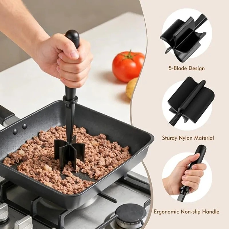 1pc Meat Chopper Handheld Meat - Commercial Kitchen Grinder recension och pris