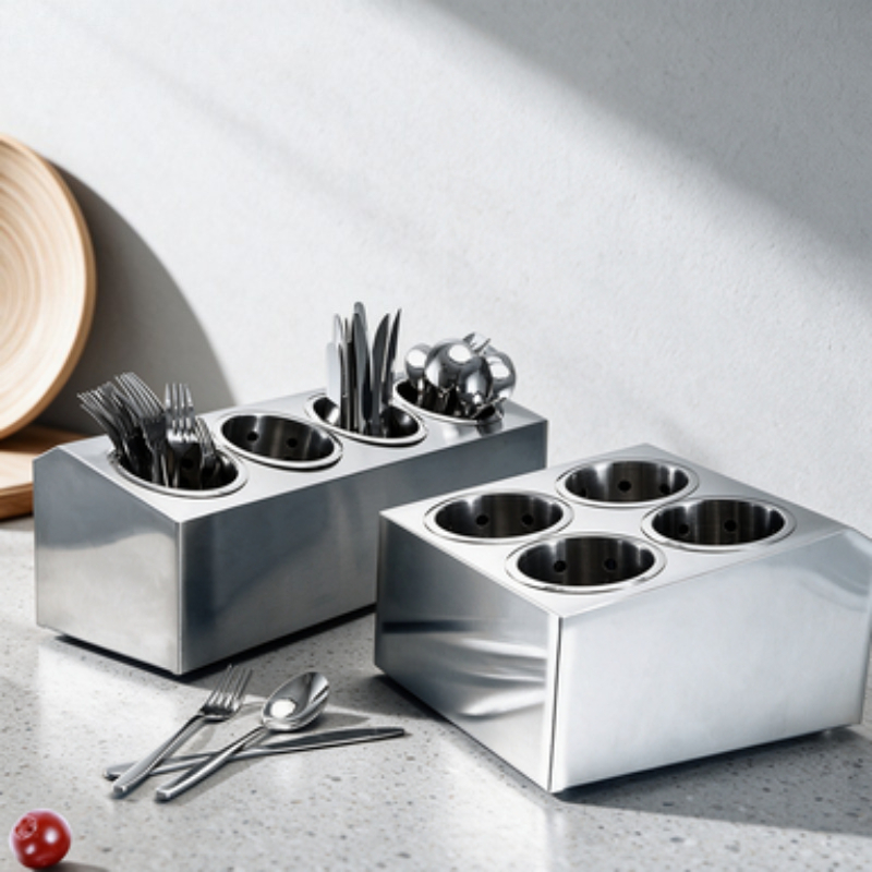 Stainless Steel Cutlery Basket - Commercial Kitchen Knife Storage recension och pris