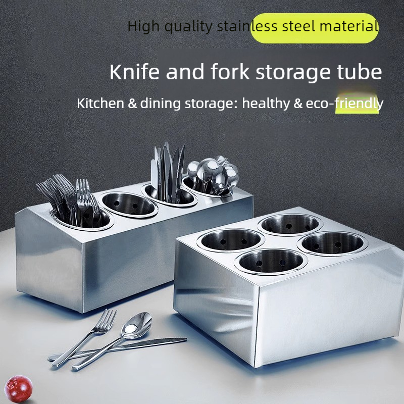 Stainless Steel Cutlery Basket - Commercial Kitchen Knife Storage recension och pris