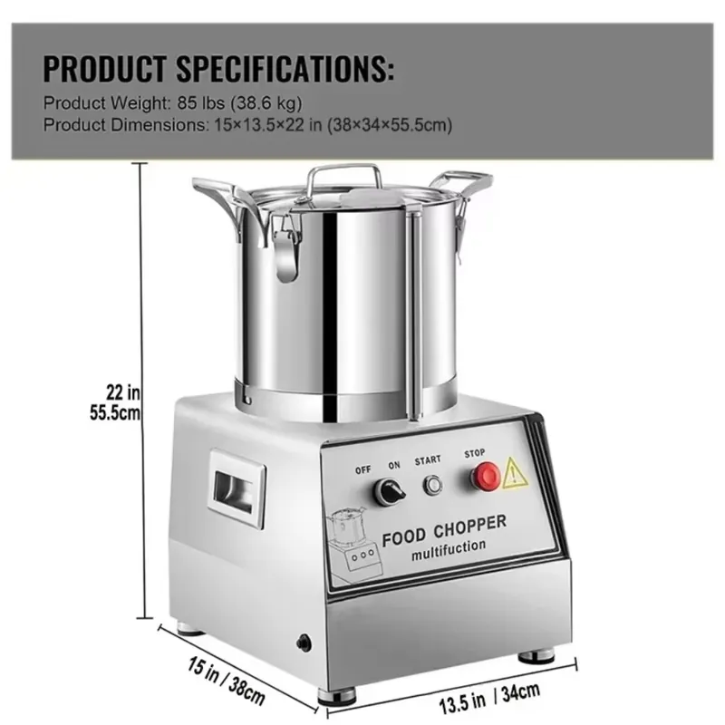 2026 Stainless Steel Electric  - Commercial Kitchen Grinder recension och pris