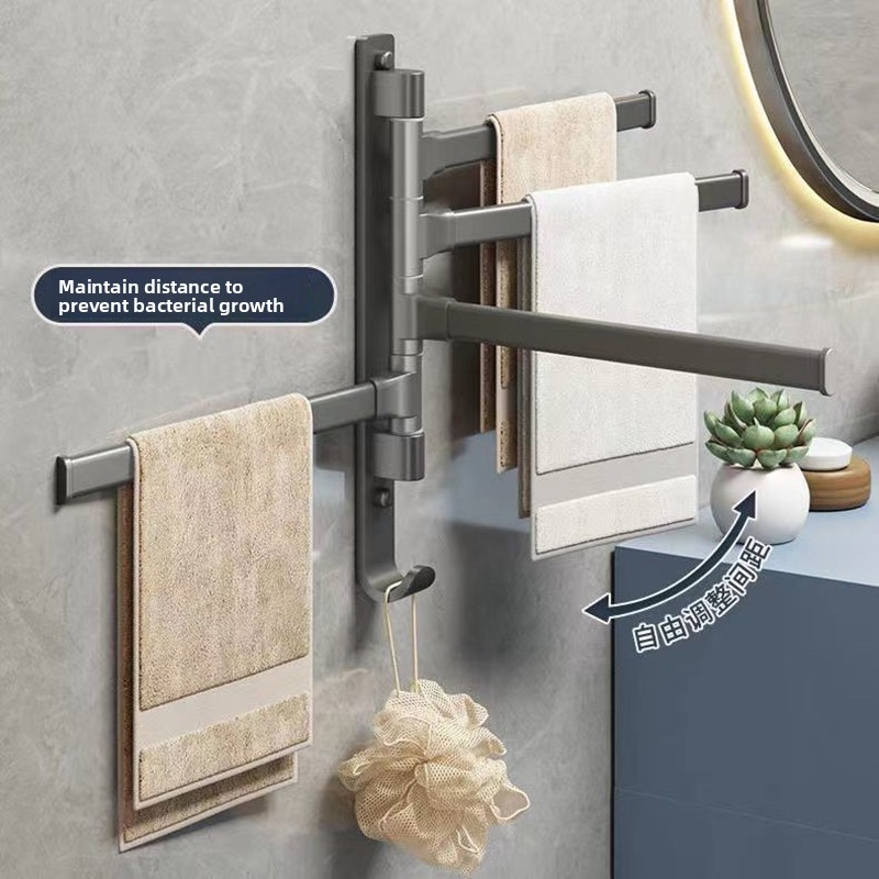 Bathroom Towel Rack Rotatable  - Commercial Kitchen Wall Shelves recension och pris