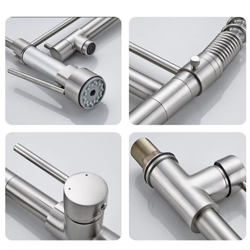 Modern Design 3-Way Spring Pul - Commercial Kitchen Taps recension och pris
