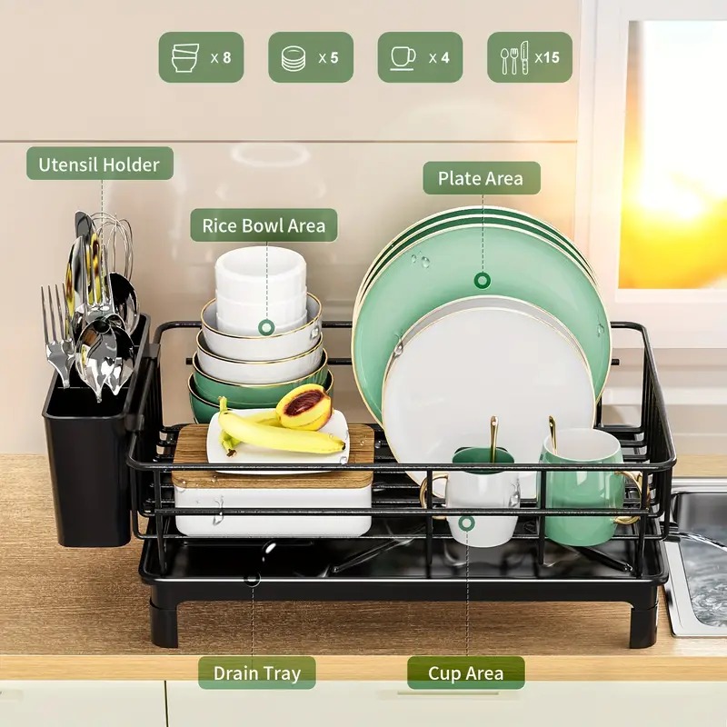 Rustproof Dish Drying Rack Kit - Commercial Kitchen Floor Drain recension och pris