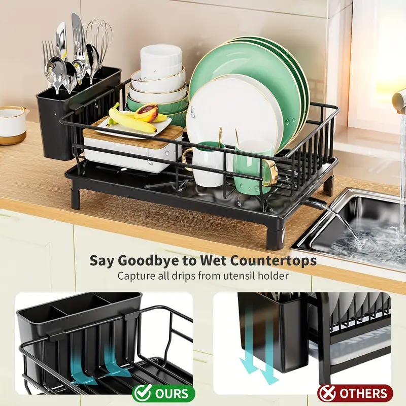 Rustproof Dish Drying Rack Kit - Commercial Kitchen Floor Drain recension och pris