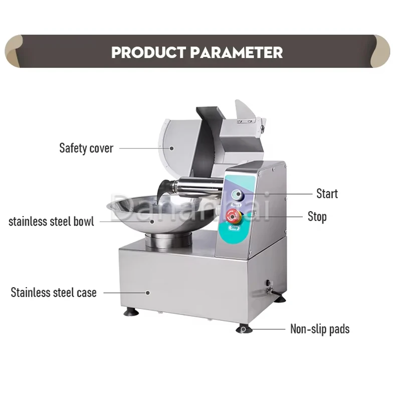 Stainless Steel Vegetable Cutt - Commercial Kitchen Grinder recension och pris