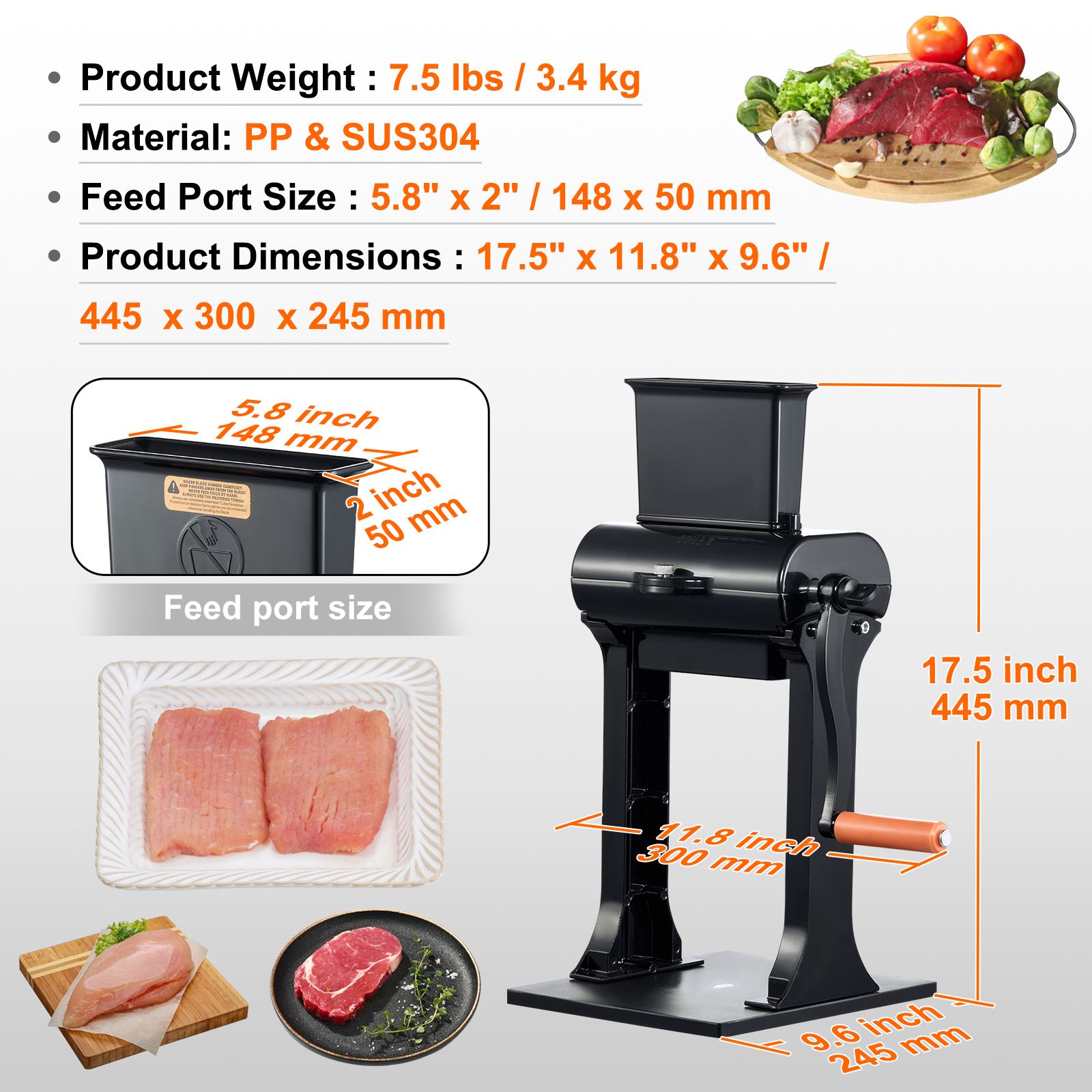 Commercial Meat Tenderizer, He - Commercial Kitchen Grinder recension och pris