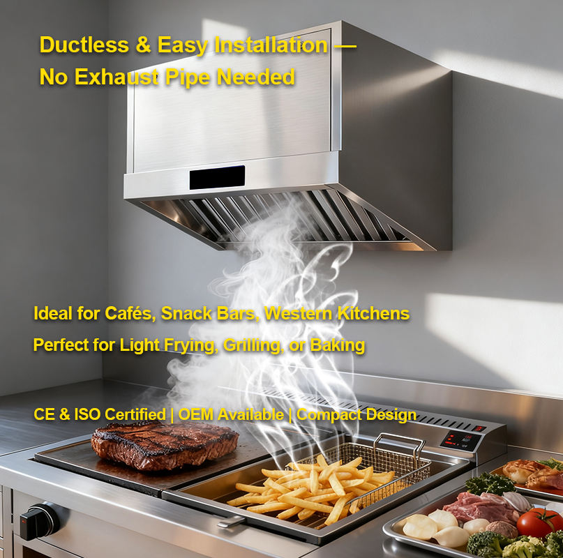 Stainless Steel Smart Range Ho - Commercial Kitchen Range Hood recension och pris