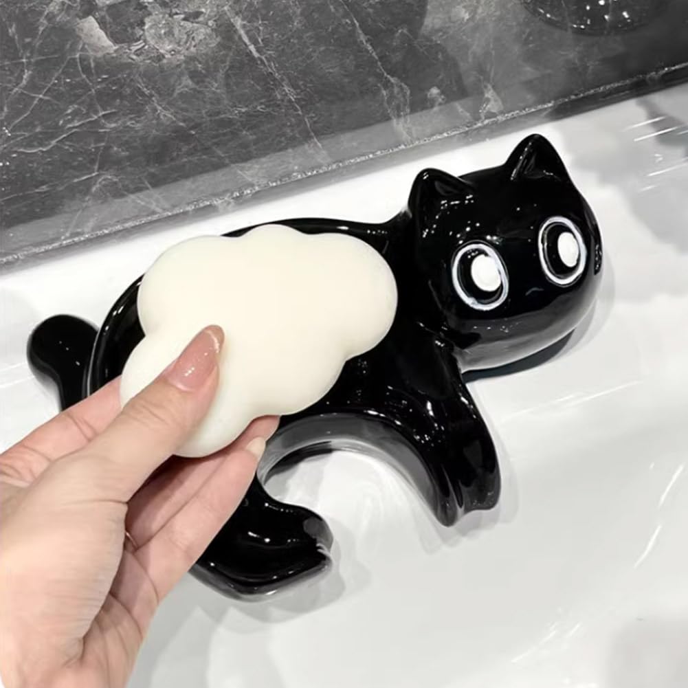 Cute Ceramic Soap Dish Cat Soa - Commercial Kitchen Floor Drain recension och pris