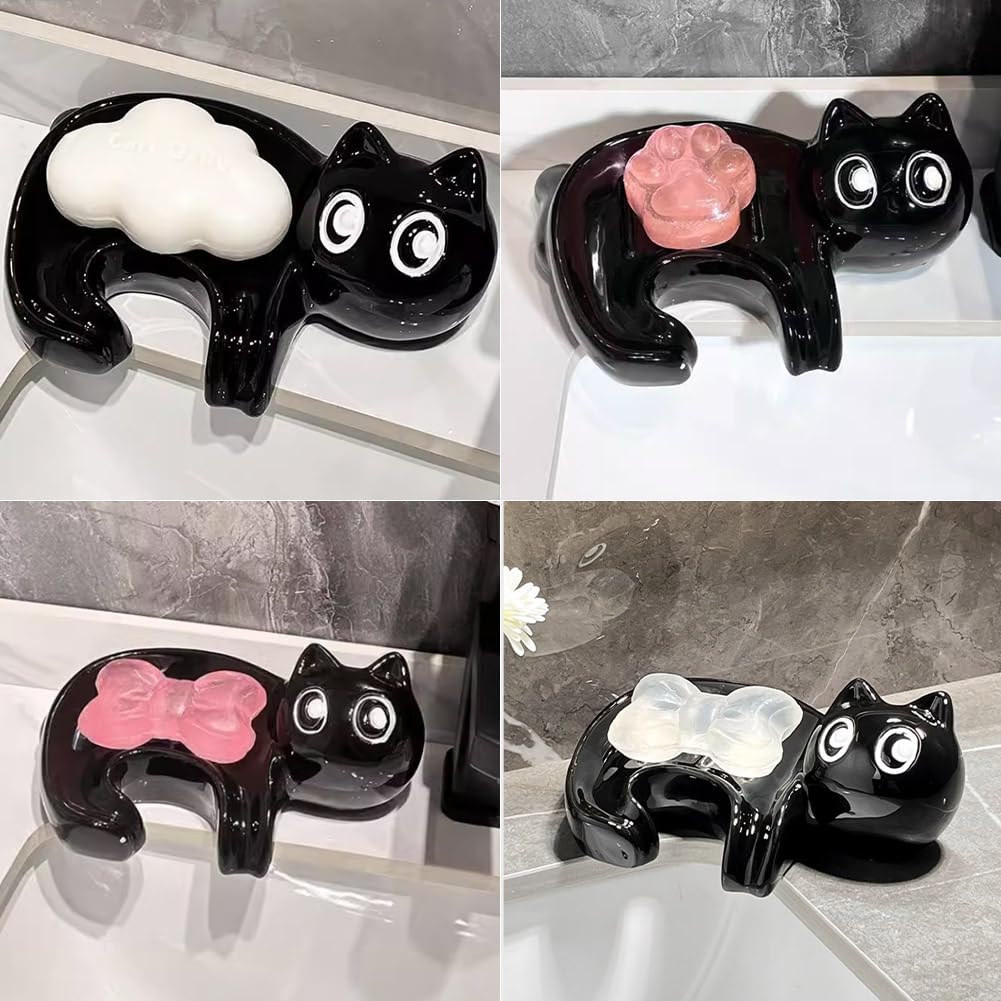 Cute Ceramic Soap Dish Cat Soa - Commercial Kitchen Floor Drain recension och pris